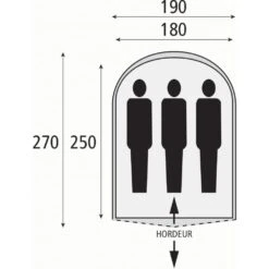 Safarica Cycloon L Pop Up - 3 Persoons Tent Blauw -KampKlaar Verkoop 28798 safarica cycloon 210