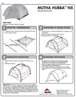 MSR Mutha Hubba NX / 3 Persoons Tent Groen -KampKlaar Verkoop 34240 msr mutha hubba nx 3 persoons tent green