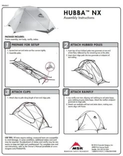 MSR Hubba NX / 1 Persoons Tent - Groen -KampKlaar Verkoop 34261 msr hubba nx 1 persoons tent