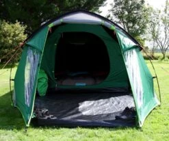 Coleman Chimney Rock 3 Plus / 3 Persoons Tunneltent - Groen -KampKlaar Verkoop 41105 coleman chimney rock 3 plus 3 persoons tent