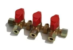 Bade Verdeelkraan 3-Weg 8mm