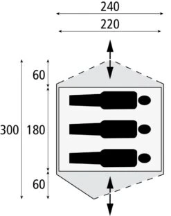 Bardani Stratos 240 / 3 Persoons Tent Grijs -KampKlaar Verkoop 58501 bardani bardani stratos 240 bijzettent