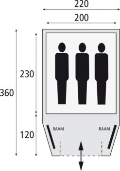 Bardani Stelvio 220 RSTC / 3 Persoons Tent Beige -KampKlaar Verkoop 67807 bardani stelvio 220 rstc 3 persoons tent
