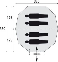 Bardani Taiga 320 RSTC / 4 Persoons Tent Beige -KampKlaar Verkoop 67811 bardani taiga 320 rstc 4 persoons tent