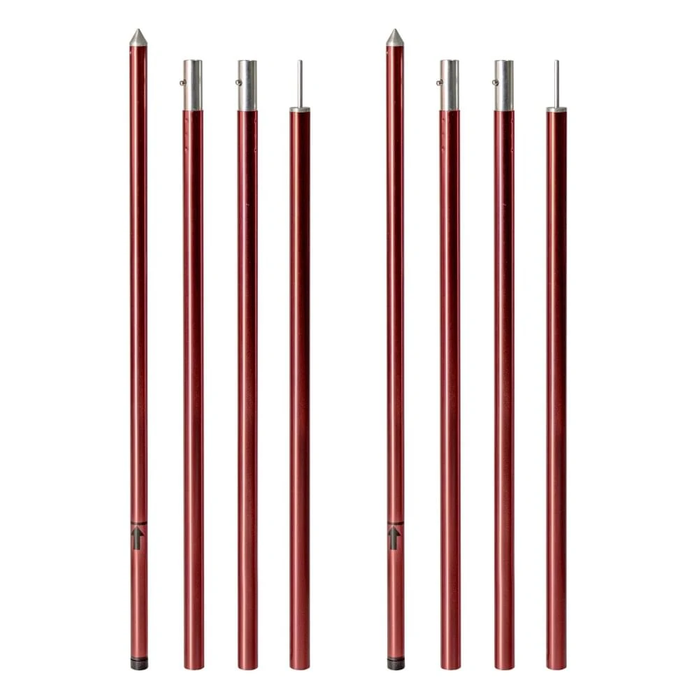 Bardani Luifelstokkenset Verstelbaar Rood 3 Bardani Luifelstokkenset Verstelbaar Rood