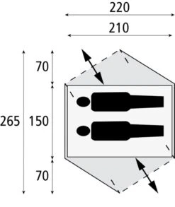 Safarica Velocity 2 - 2 Persoons Tent Grijs -KampKlaar Verkoop 74766 safarica velocity 2 2 persoons tent
