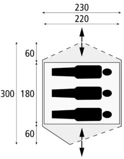Safarica Dakar 230 - 2 Persoons Tent Grijs -KampKlaar Verkoop 74786 safarica dakar 230 2 persoons tent
