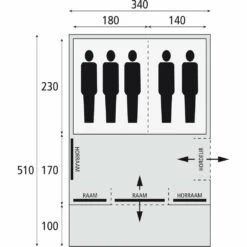 Bardani Spitfire 340 RSTC - 5 Persoons Tent Beige -KampKlaar Verkoop 74857 bardani spitfire 340 rstc 5 persoons tent