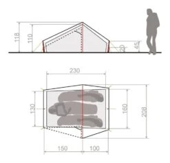 Vaude Lizard Seamless 2P / 2 Persoons Tent Groen -KampKlaar Verkoop 78556 vaude lizard seamless 2p 2 persoons tent