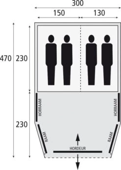Bardani AirWave 300 - 4 Persoons Opblaastent Grijs 15 Bardani AirWave 300 - 4 Persoons Opblaastent Grijs -KampKlaar Verkoop 80340 bardani airwave 300 4 persoons opblaastent