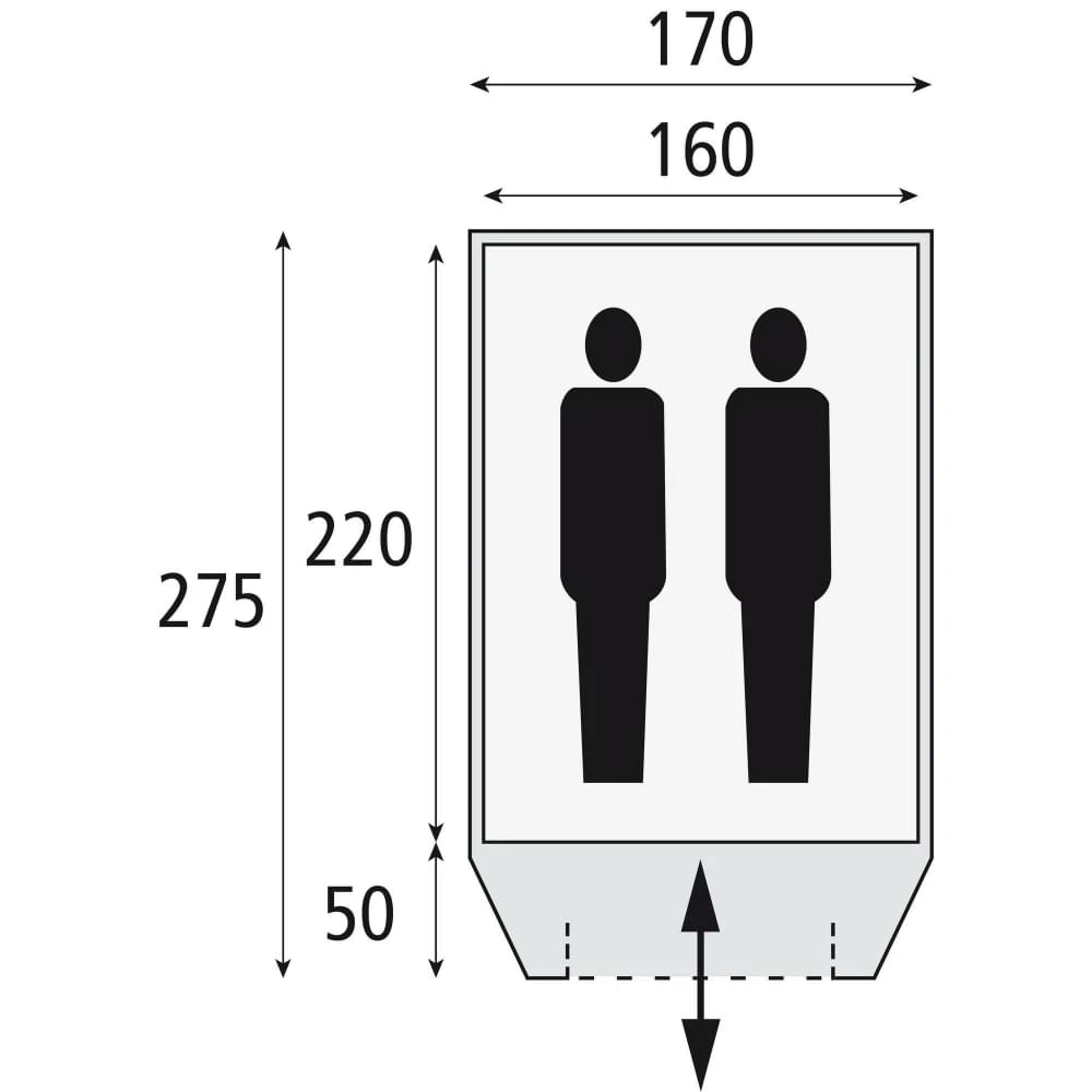 Safarica Dakar 170 TC / 2 Persoons Tent 4 Safarica Dakar 170 TC / 2 Persoons Tent - Afbeelding 2