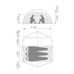 Exped Outer Space III / 3 Persoons Tent -KampKlaar Verkoop 92145 exped outer space iii