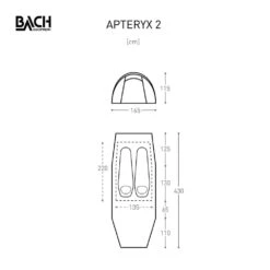 Bach Apteryx 2 / 2 Persoons Tent Donkergroen -KampKlaar Verkoop 96073 bach apteryx 2 2 persoons tent