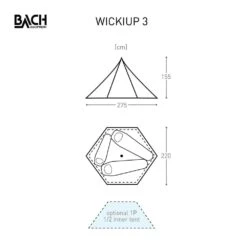 Bach Wickiup 3 / 3 Persoons Tent Donkergroen -KampKlaar Verkoop 96101 bach wickiup 3 3 persoons tent