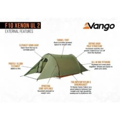 Vango F10 Xenon UL 2 / 2 Persoons Tent Groen 14 Vango F10 Xenon UL 2 / 2 Persoons Tent Groen -KampKlaar Verkoop 96974 vango f10 xenon ul 2 2 persoons tent