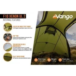 Vango F10 Xenon UL 2 / 2 Persoons Tent Groen 15 Vango F10 Xenon UL 2 / 2 Persoons Tent Groen -KampKlaar Verkoop 96975 vango f10 xenon ul 2 2 persoons tent