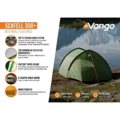 Vango Scafell 300 Plus / 3 Persoons Tunneltent 11 Vango Scafell 300 Plus / 3 Persoons Tunneltent -KampKlaar Verkoop 98625 vango scafell 300 plus